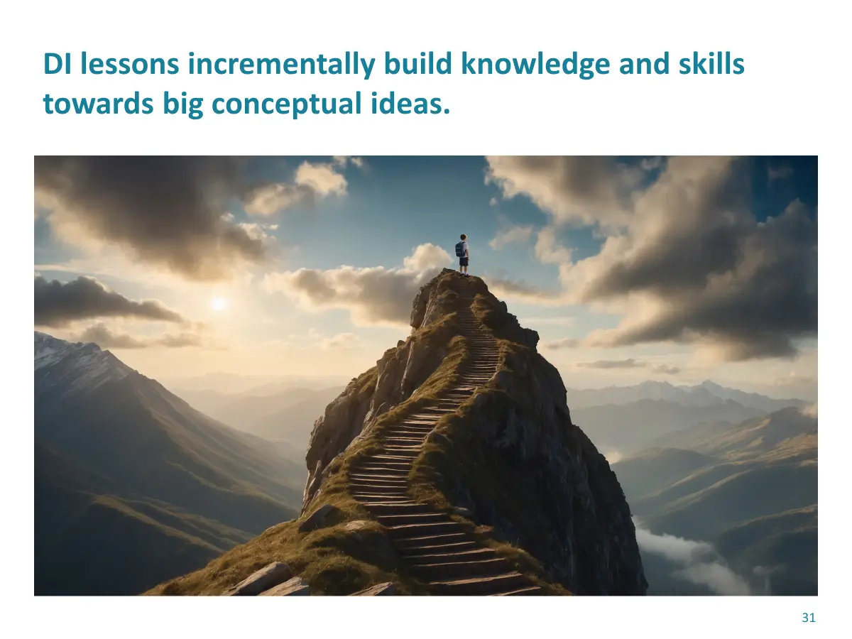 DI incrementally builds knowledge 